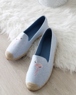 Bledomodré espadrily Plameniak