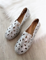 Strieborné espadrily Clementine