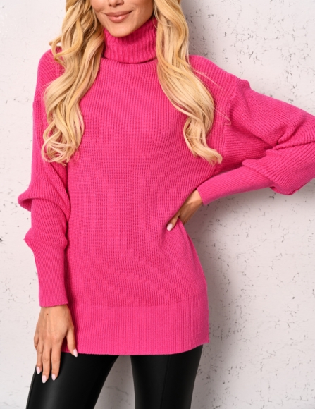 Ružový oversize sveter Lora
