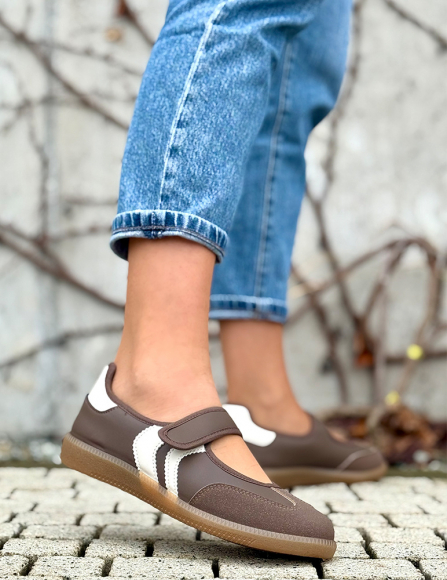 Hnedé poltopánky Alaina