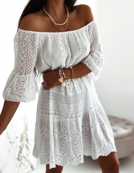 Biele šaty Amala