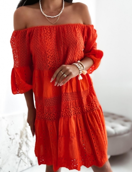 Oranžové šaty Amala