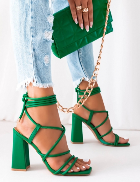 Zelené sandále Barbra