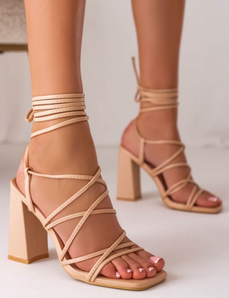 Béžové sandále Barbra