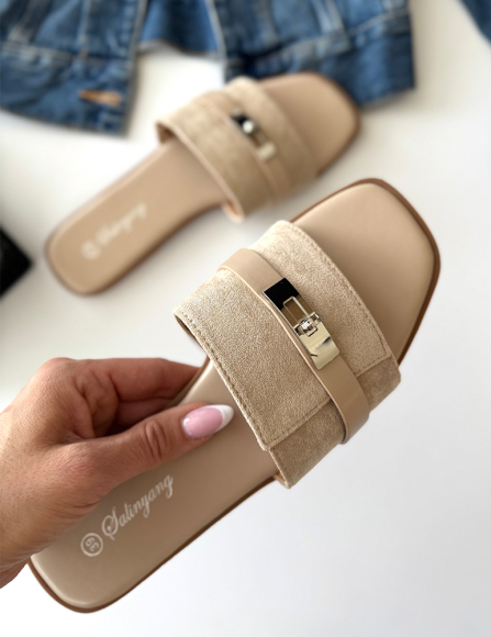 Béžové šlapky Georgiana