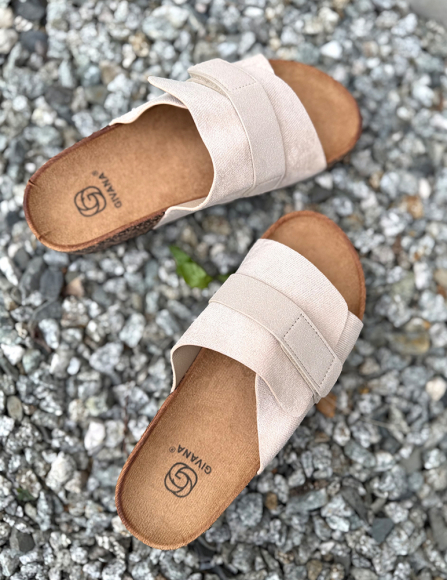 Béžové šľapky Amista