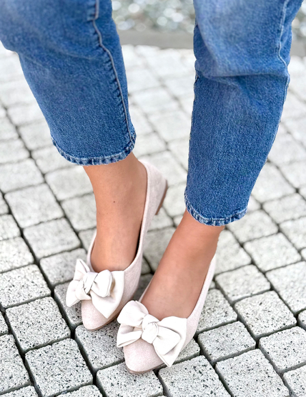 Béžové balerínky Cleo