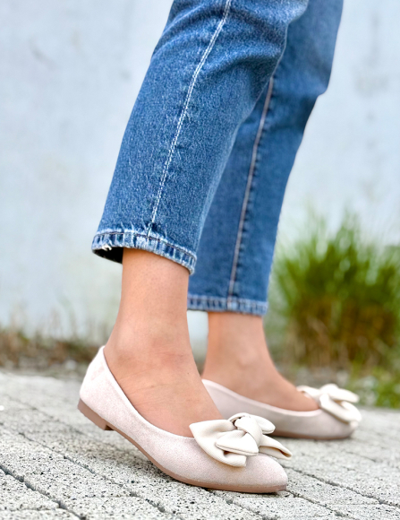 Béžové balerínky Cleo