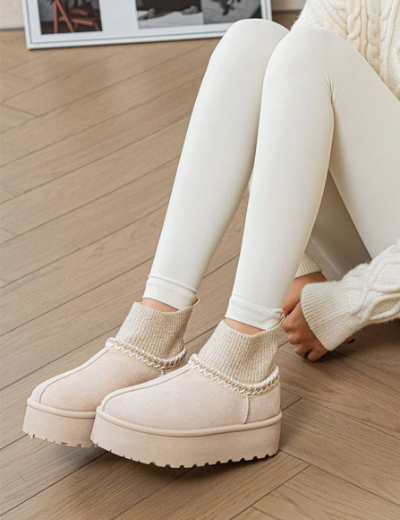 Béžové snehule Demi