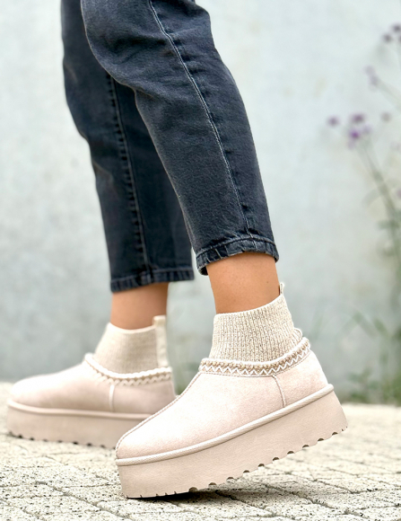 Béžové snehule Demi