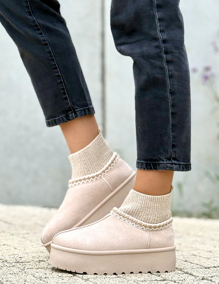 Béžové snehule Demi