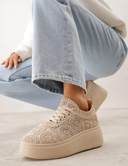 Béžové tenisky Fernanda