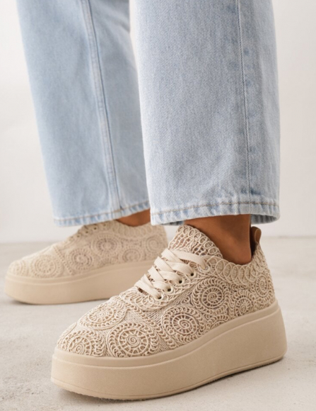 Béžové tenisky Fernanda