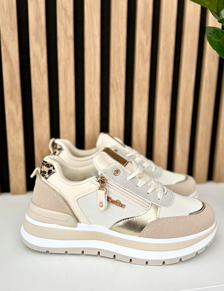 Béžové tenisky Hadlee