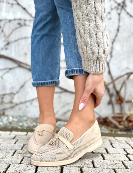 Béžové mokasíny Joyce