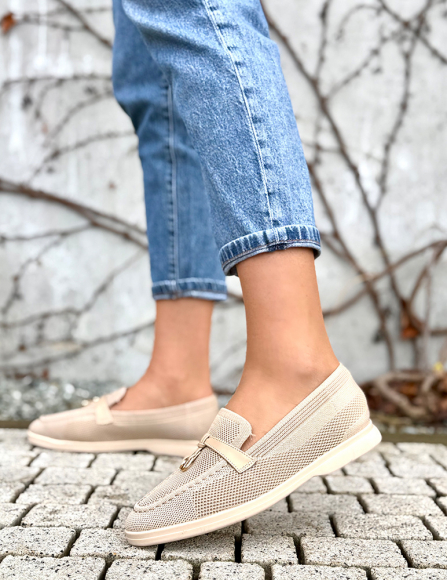 Béžové mokasíny Joyce
