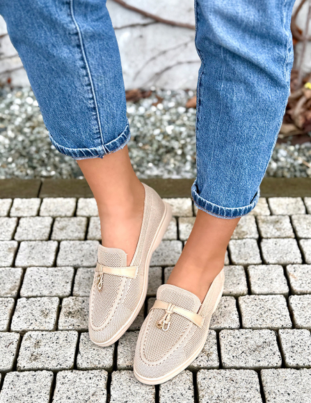 Béžové mokasíny Joyce