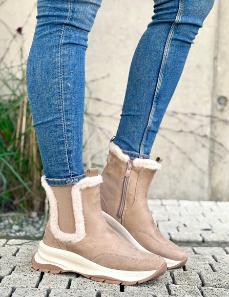 Béžové čižmy Lina