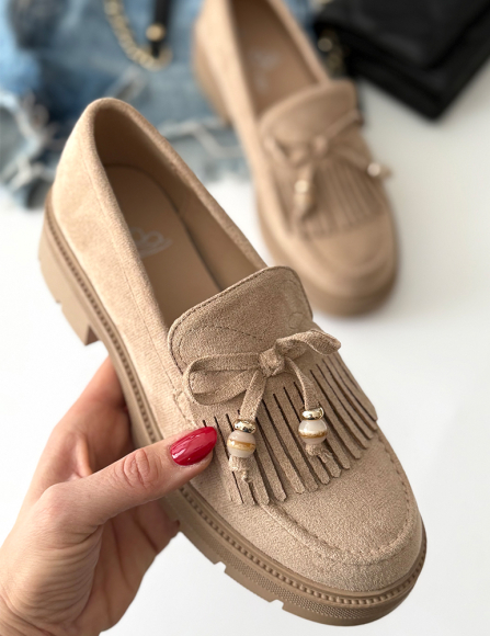 Khaki mokasíny Reyna