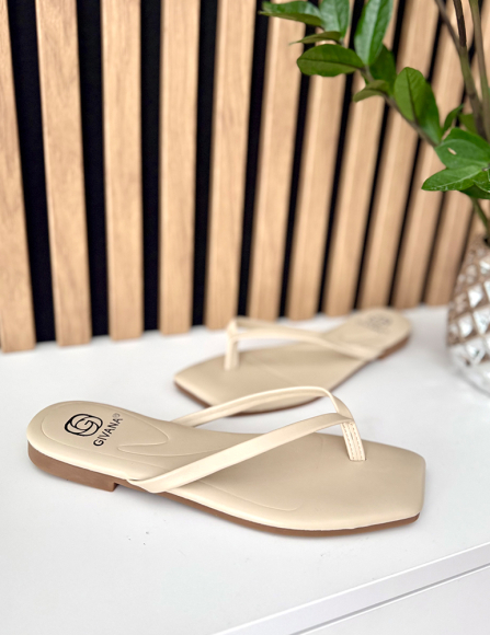 Béžové šlapky Saylor