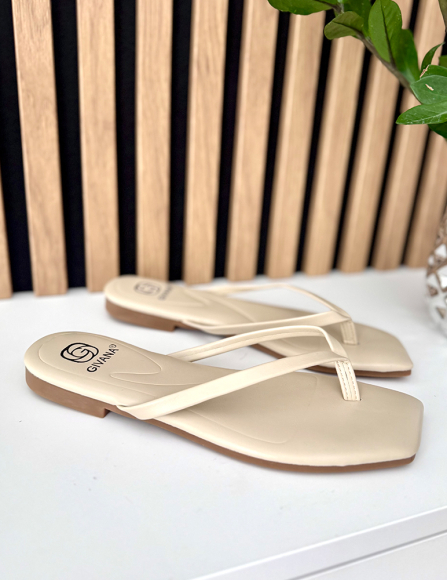 Béžové šlapky Saylor