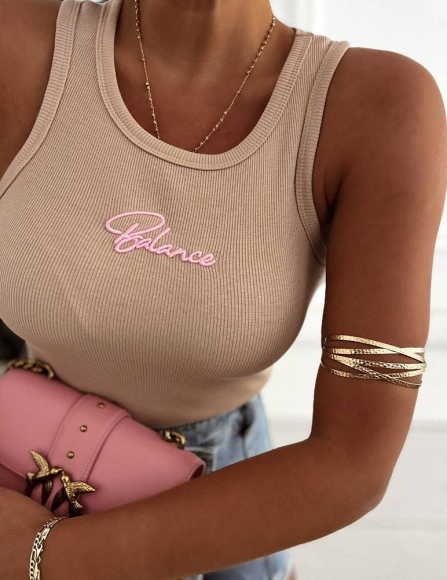 Béžové tielko Indie