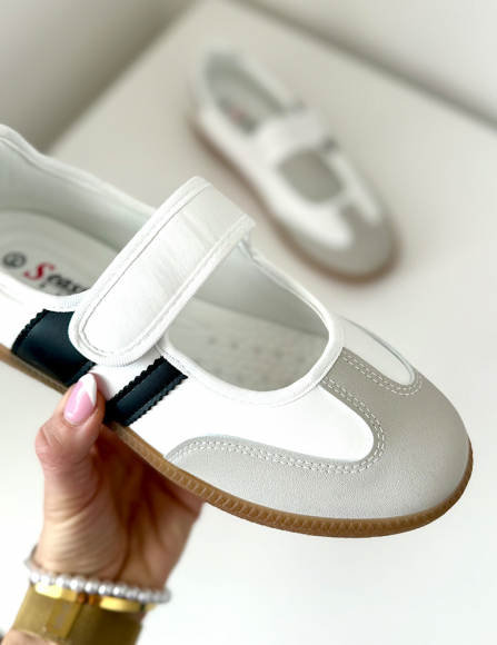 Biele poltopánky Alaina