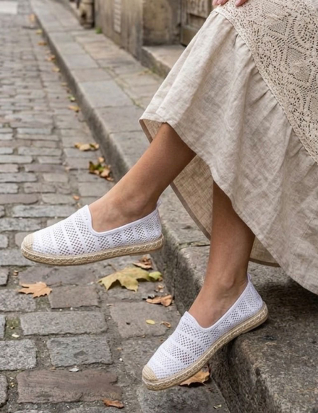 Biele espadrily Cassian