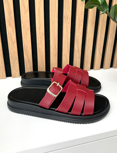 Bordové šlapky Cressida