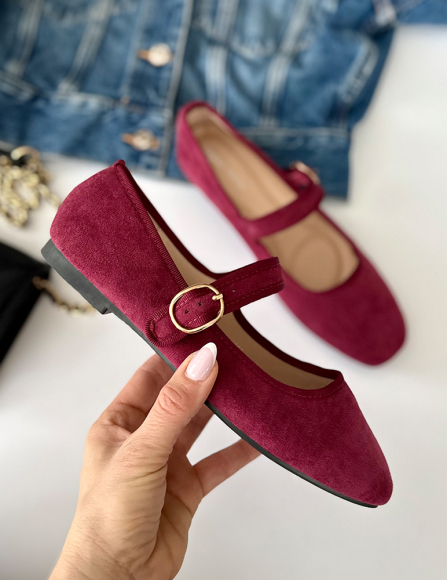 Bordové balerínky Dua