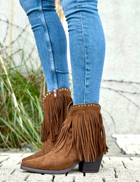 Hnedé čižmy Pearl