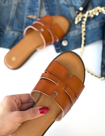 Camel šlapky Lacey