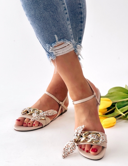 Béžové sandále Camisha