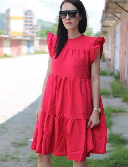 Červené šaty Jaya