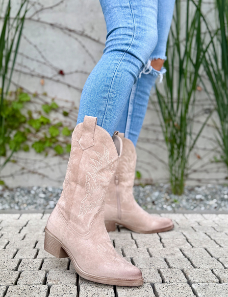 Béžové kovbojské čižmy Chilia