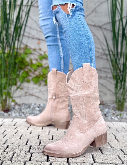 Béžové kovbojské čižmy Chilia