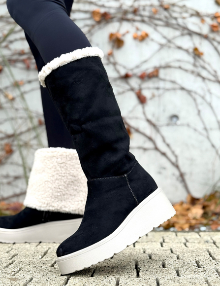 Čierne čižmy Ania