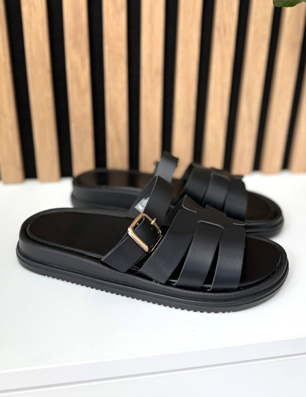 Čierne šlapky Cressida