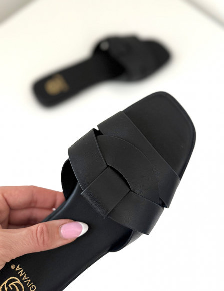 Čierne šlapky Ellison