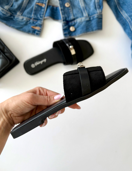 Čierne šlapky Georgiana