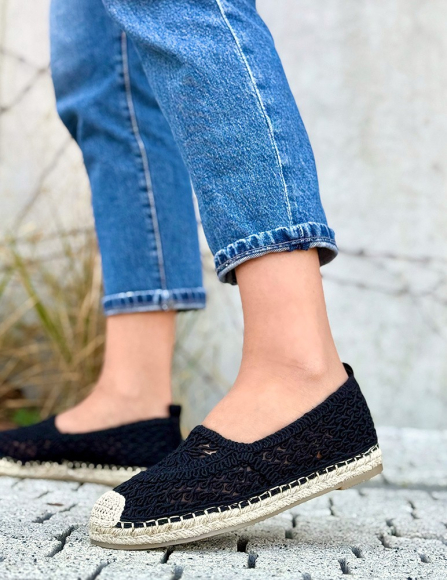 Čierne espadrily Josephine