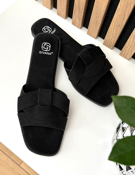 Čierne šlapky Katelyn