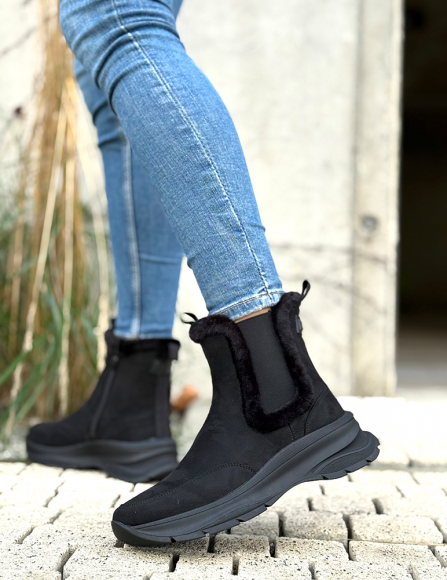 Čierne čižmy Lina