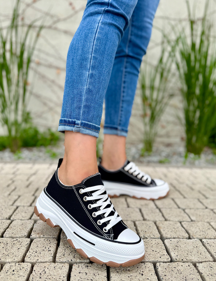 Čierne tenisky Saria