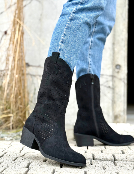 Čierne čižmy Teagan