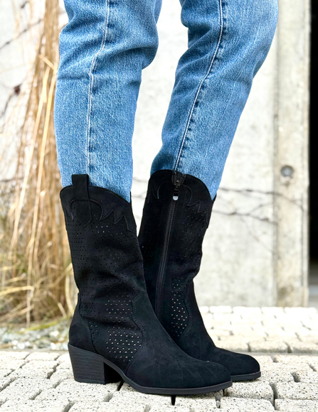 Čierne čižmy Teagan