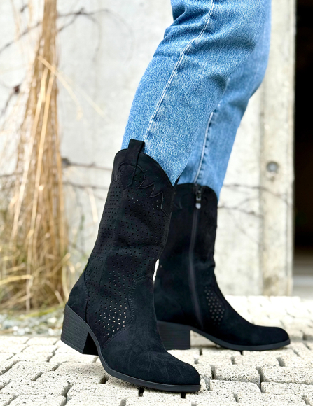 Čierne čižmy Teagan