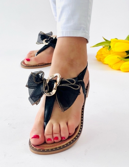 Čierne sandále Claudia