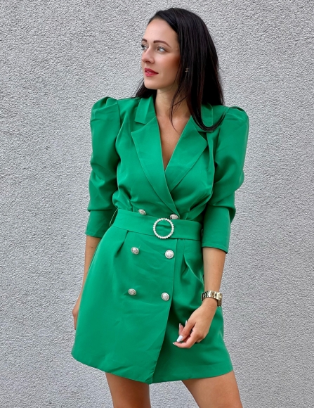 Zelené sakové šaty Dira