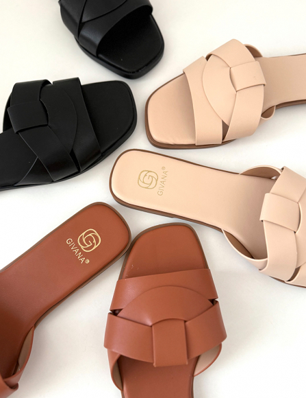 Čierne šlapky Ellison